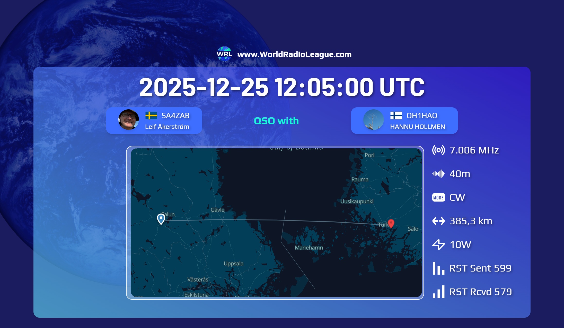 worldradioleague singlecontact oh1haq